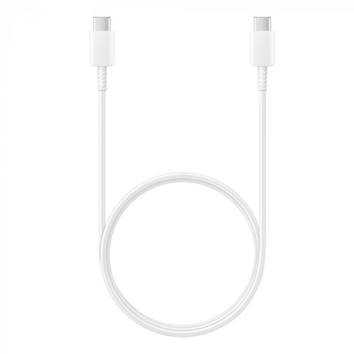 Cablu de Date USB-C la Type-C Fast Charging 3A, 1m Samsung (EP-DA705BWE) Alb (Bulk Packing)