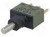 Intrerupator ac&amp;#355;ionat prin apasare, 2 pozitii, mod comutare ON-(ON), SPDT, NKK SWITCHES - M2B15AA5G03