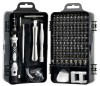 Set Surubelnite Precizie 115 piese Ikonka, Otel CrV, Extensie Flexibila, Magnetizator, Carcasa
