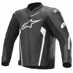 Geaca piele moto Alpinestars Faster V2, negru, marime 50