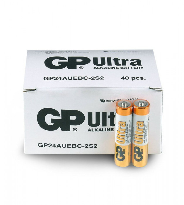 40x GP ULTRA Alkaline AAA LR03 1.5V