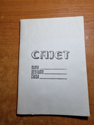 caiet de matematica nescris - din anul 1991 foto