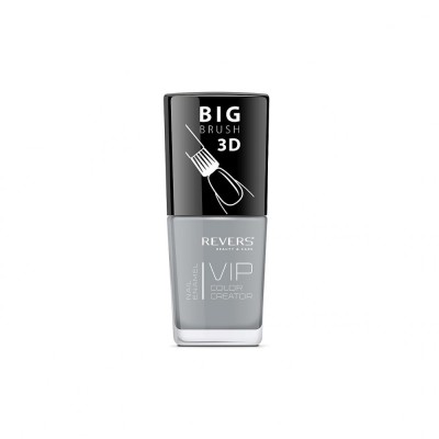 Lac de unghii Vip, 3D, Revers, gri, Lucios, 12 ml, Nr 101 - gri foto