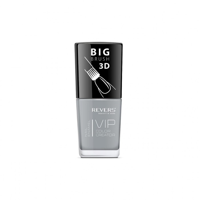 Lac de unghii Vip, 3D, Revers, gri, Lucios, 12 ml, Nr 101 - gri
