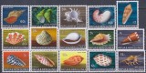 Timbre cu melci și scoici din Papua - Noua Guinee