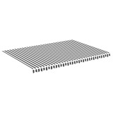 Cumpara ieftin Panza de rezerva copertina, antracit si alb, 500x350 cm, poliester