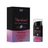 Gel Lubrifiant Intt Vata de Zahar cu Efect de Furnicaturi, Unisex, 15 ml