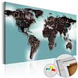 Cumpara ieftin Tablou din plută - Subtlety of the World [Cork Map] 60x40 cm