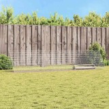 vidaXL Cușcă pentru pui Argintiu 430 x 100 x 85 cm Oțel Galvanizat 3394438