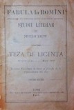 FABULA LA ROMANI - STUDIU LITERAR