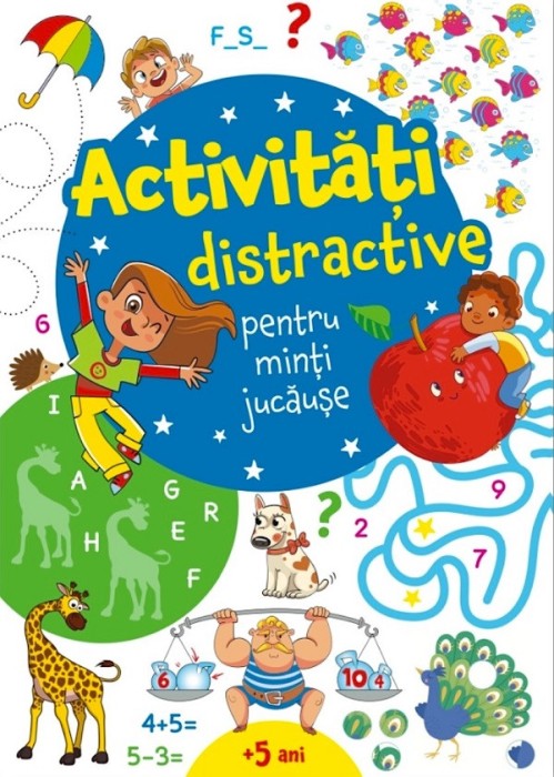 Activitati Distractive Pentru Minti Jucause Albastra, - Editura Flamingo