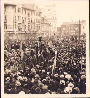 HST P1543 Poză Teodor Neș manifestație antirevizionistă Oradea anii 1930 foto