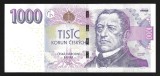 CEHIA 1000 1.000 KORUN / COROANE 2008 [3] P- 25a T , a UNC / UNC , necirculata