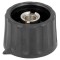 Buton rotativ negru cu indicator plastic 6mm