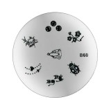 Cumpara ieftin Plăcuţă ştampilare nail art B60, INGINAILS