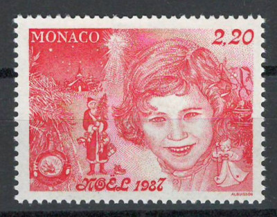 Monaco 1987 Mi 1828 MNH - Crăciun foto