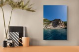 Tablou Canvas Peisaj Ocean St&acirc;nci Albastru Natură Verde, 26 x 39 cm, CMCLASS