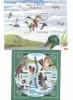 ROMANIA 2007 LP 1772 RATE SI GASTE SALBATICE COLITA NEDANTELATA MNH SI COLITA 2001DELTA DUNARII FAUNA, Nestampilat