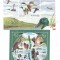 ROMANIA 2007 LP 1772 RATE SI GASTE SALBATICE COLITA NEDANTELATA MNH SI COLITA 2001DELTA DUNARII FAUNA