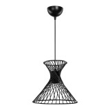 Cumpara ieftin Lampa Sonata, Pako World, E27, Negru, 25x25x23 cm