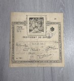 Certificat de botez anul 1923