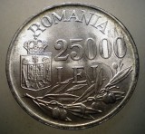 R.124 ROMANIA MIHAI I 25000 LEI 1946 XF/AUNC EROARE RARA 3