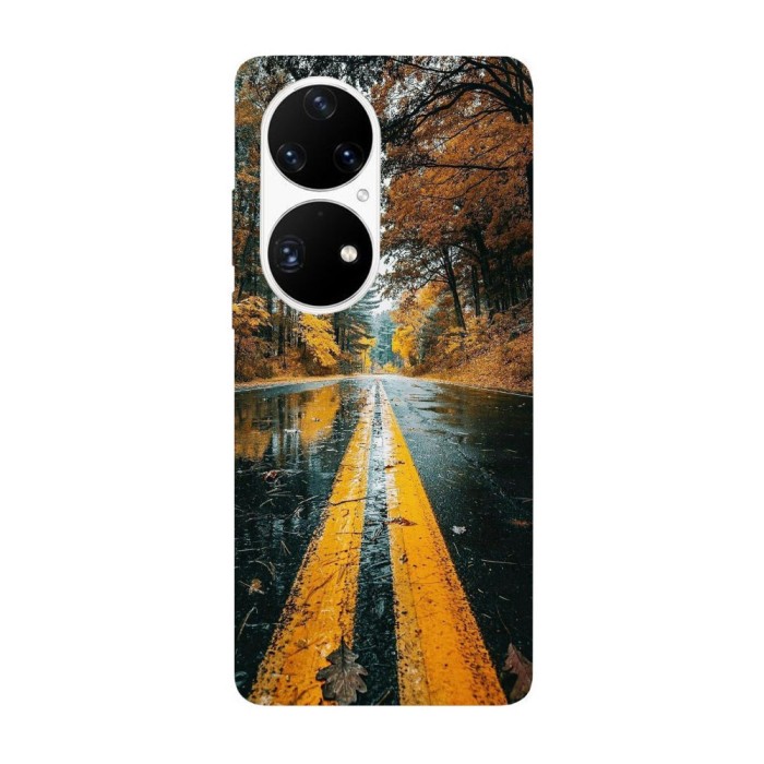 Husa compatibila cu Huawei Nova 8i model Autumn asthenia road, Silicon, TPU, Viceversa