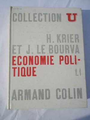 Economie Politique - H. Krier J. Le Bourva ,268293 foto