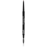 Sleek Micro-Fine Brow Pencil creion pentru spr&acirc;ncene rezistent la apă cu pensula culoare Medium Brown 6,3 g