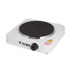 Plita electrica Floria Alb ZLN-2829, 25 x 25 x 5 xm, 1 ochi, Putere 1500W,