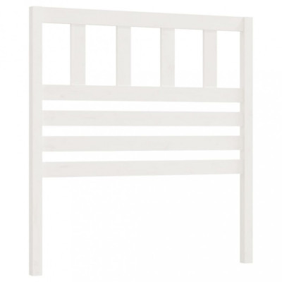 Tăblie de pat, alb, 81x4x100 cm, lemn masiv de pin foto