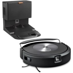 Robot aspirator cu mop+baza descarcare iRobot Roomba Combo j7+ c7558, 26Wh, camera frontala, evita obstacole, aplicatie, 10 harti, bariere virtuale, g foto