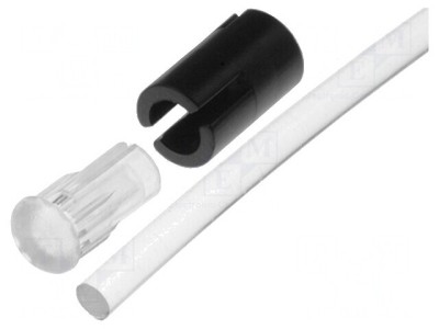 Tub LED Rotund Elastic &amp;Oslash; 2mm foto