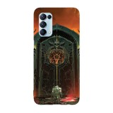 Husa compatibila cu Oppo A55, Viceversa, model Hell Gate Doom, Silicon, TPU, Transparent, Carcasa