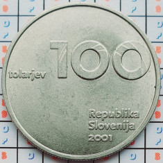 Slovenia 100 Tolarjev (Slovenia and the Tolar Anniversary) 2001 - km 42 - A032
