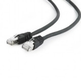 Cumpara ieftin PATCH CORD S/FTP GEMBIRD Cat6a LSZH cupru 0.5 m negru AWG27 dublu ecranat PP6A-LSZHCU-BK-0.5M