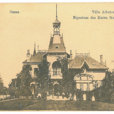 4940 - BUZAU, Vila Albatros, Romania - old postcard, CENSOR - used - 1918