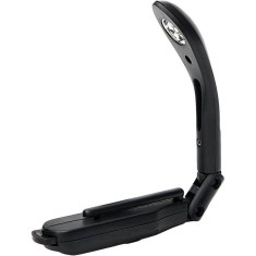 Lampa de carte Edman, clips pentru fixare, brat mobil, Lumina LED, Alimentare cu Baterii, Negru