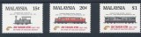 Malaysia 1985 - Trenuri, cai ferate, locomotive, serie neuzata
