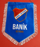 Fanion (protocol-oficial) fotbal - FC BANIK OSTRAVA (Cehia) 38x24 cm