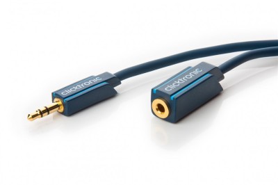 Cablu prelungitor audio Profesional Jack 3.5 mm 1.5m mama-tata stereo OFC cupru fara oxigen Clicktronic foto
