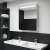 VidaXL Dulap de baie cu oglindă și LED-uri, 60 x 11 x 80 cm