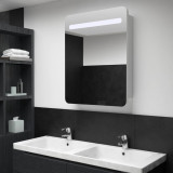 Dulap de baie cu oglinda si LED-uri, 60 x 11 x 80 cm GartenMobel Dekor, vidaXL