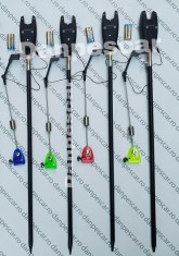 Set 4 Avertizori WINDBLADE 616 cu 4 swingere MKM2 cu iluminare si 4 Tije