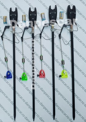 Set 4 Avertizori WINDBLADE 616 cu 4 swingere MKM2 cu iluminare si 4 Tije foto