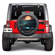 Sticker Auto &bdquo;Roata de Rezerva&rdquo; rezistenta la intemperii si raze UV, diametru 55 cm, Cod: AVX-RR15