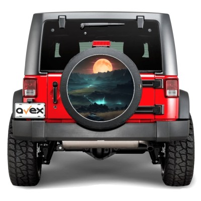 Sticker Auto &amp;bdquo;Roata de Rezerva&amp;rdquo; rezistenta la intemperii si raze UV, diametru 55 cm, Cod: AVX-RR15 foto