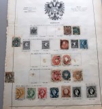 Lot 16 timbre vechi Austria 1850&ndash;1867, Imperiul Austriac, Franz Joseph și Vultur bicefal -A42