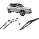 Cumpara ieftin Set 3 stergatoare MERCEDES-BENZ GLK-CLASS (X204) 2008 - 2015, pentru parbriz si luneta, Valeo Silencio