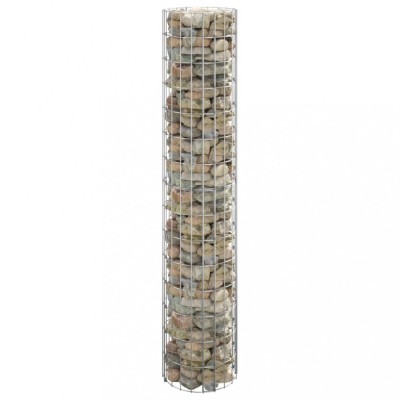 vidaXL Strat &amp;icirc;nălțat gabion, &amp;Oslash;30x150 cm, oțel galvanizat, circular foto